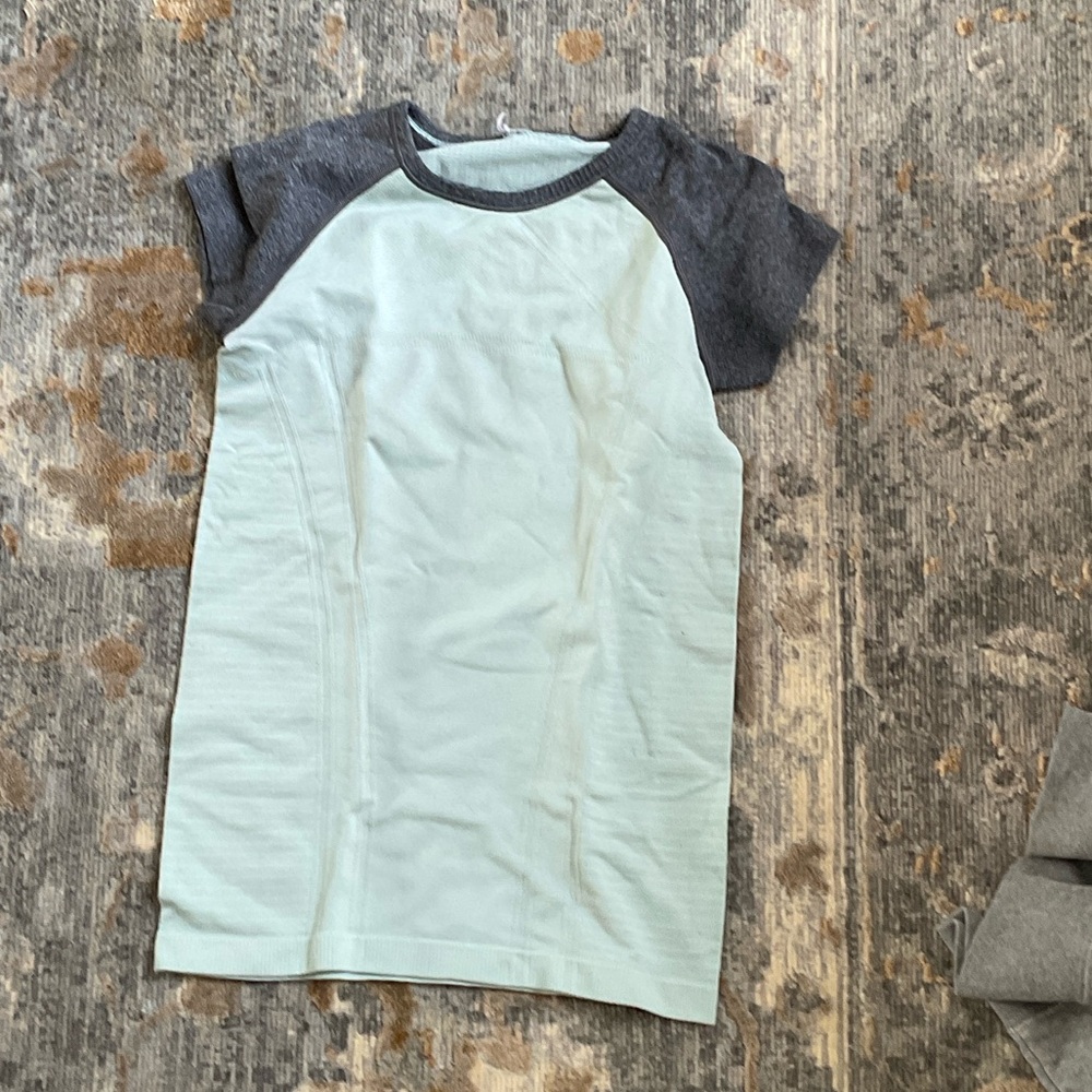 Kids Short Sleeve Tee - Mint and Charcoal